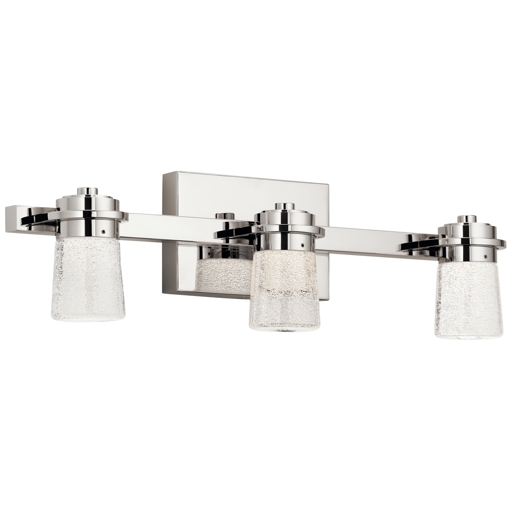 Vada 3000K LED 3 Light Vanity Light Polished Nickel