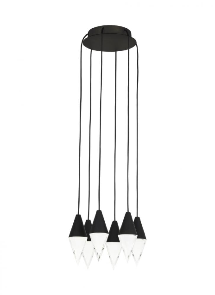 Turret 6 Light Chandelier