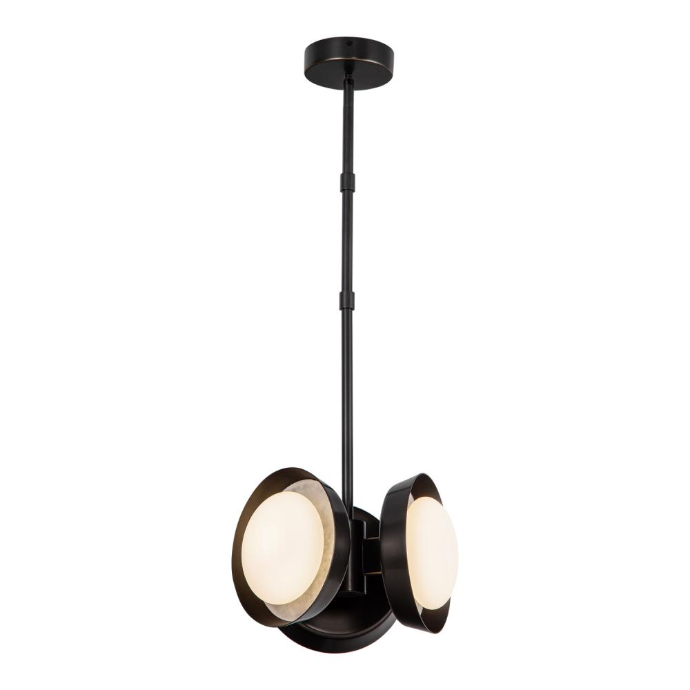 Alonso 13-in Urban Bronze LED Pendant