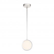 Alora Lighting PD325106PNAR - Blanco 6-in Polished Nickel/Alabaster LED Pendant