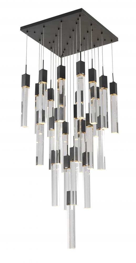 Matte Black Chandelier