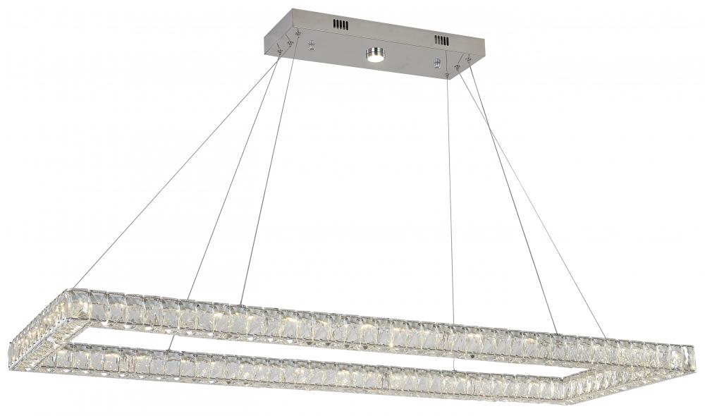 Chrome LED Chandelier