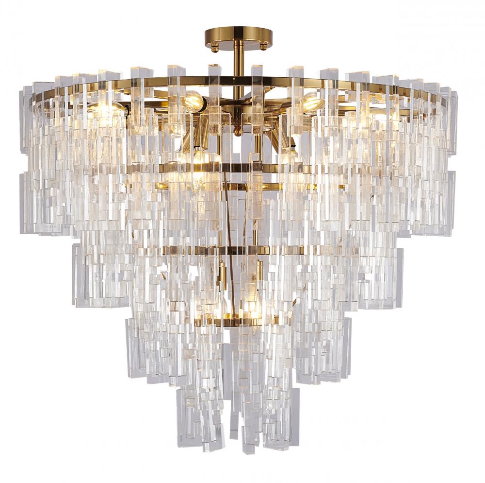 Metal & Acrylic Chandelier