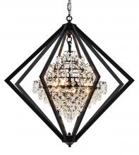 Bethel International Canada LA15C28BLK - Black Chandelier