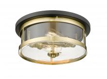 Bethel International Canada YS22137-2C-BGD - Black and Gold Flush Mount